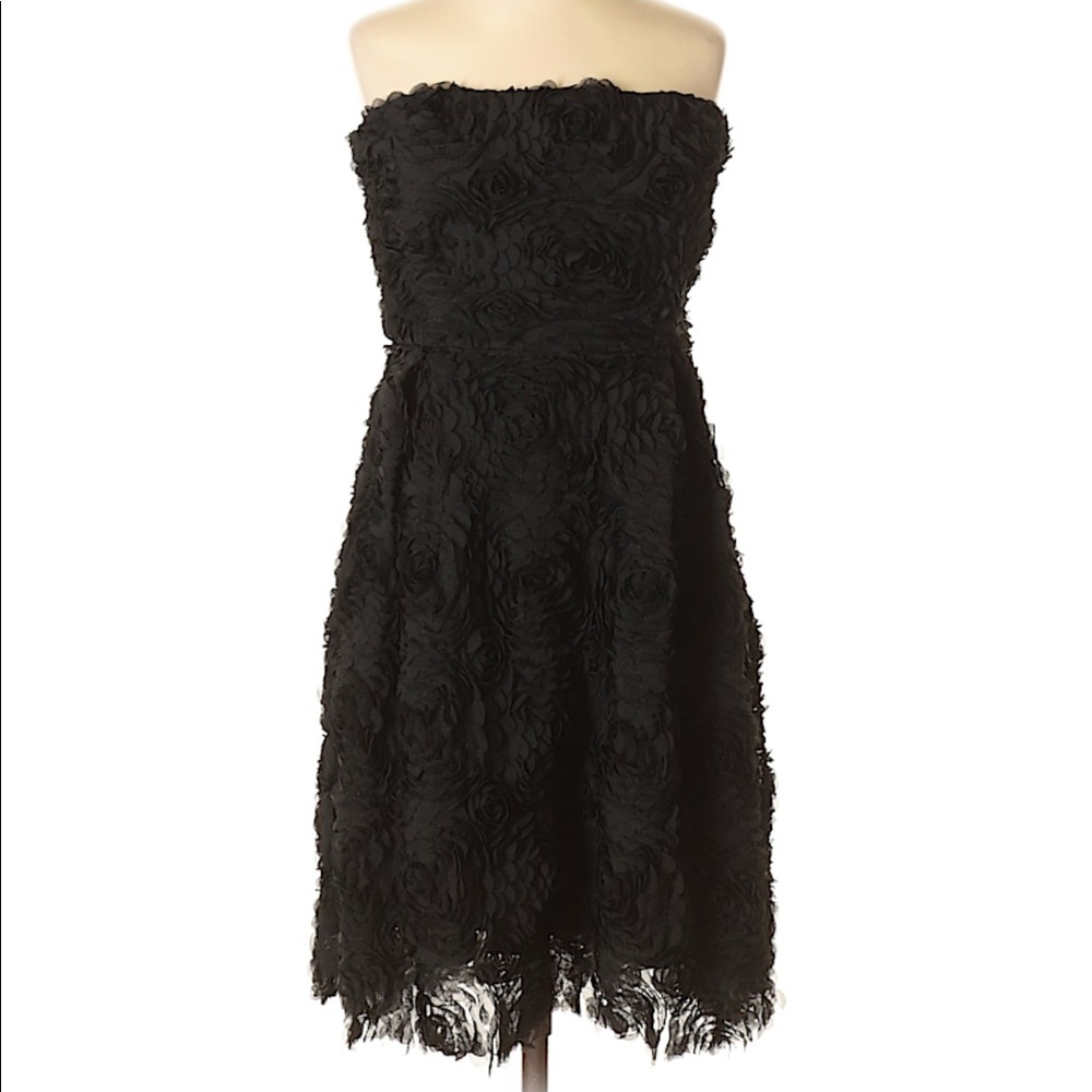 Strapless evening dress